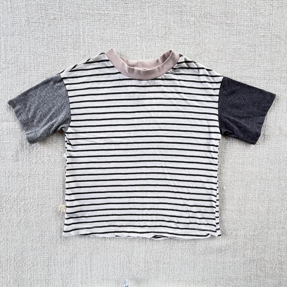 Childhoods Striped Boxy Tee GUC 4T